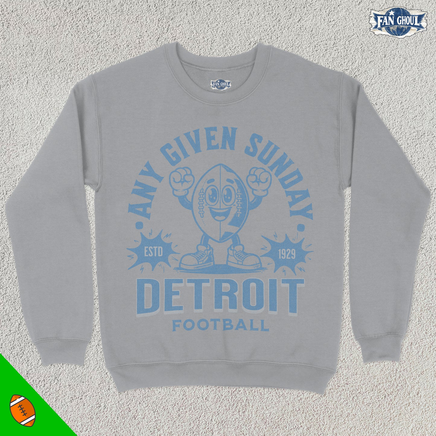 Detroit Football Retro Crewneck