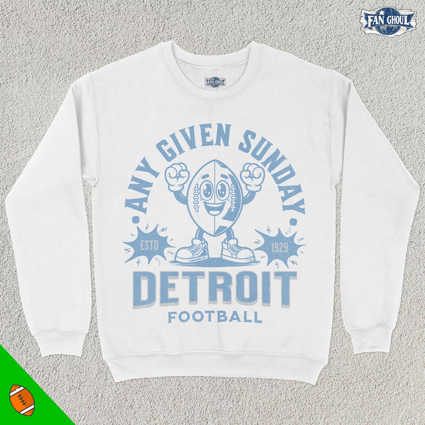 Detroit Football Retro Crewneck