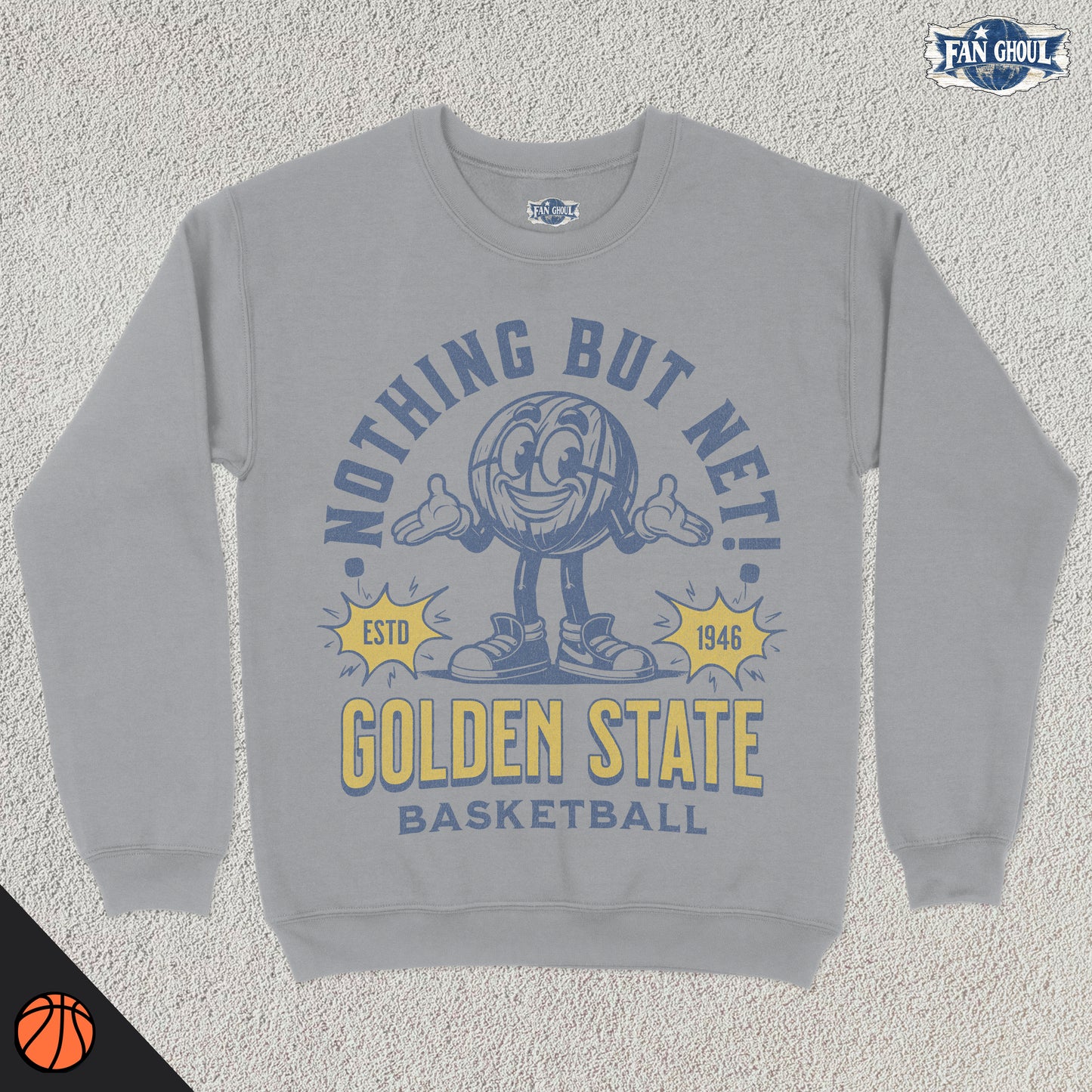 Golden State Basketball Retro Crewneck