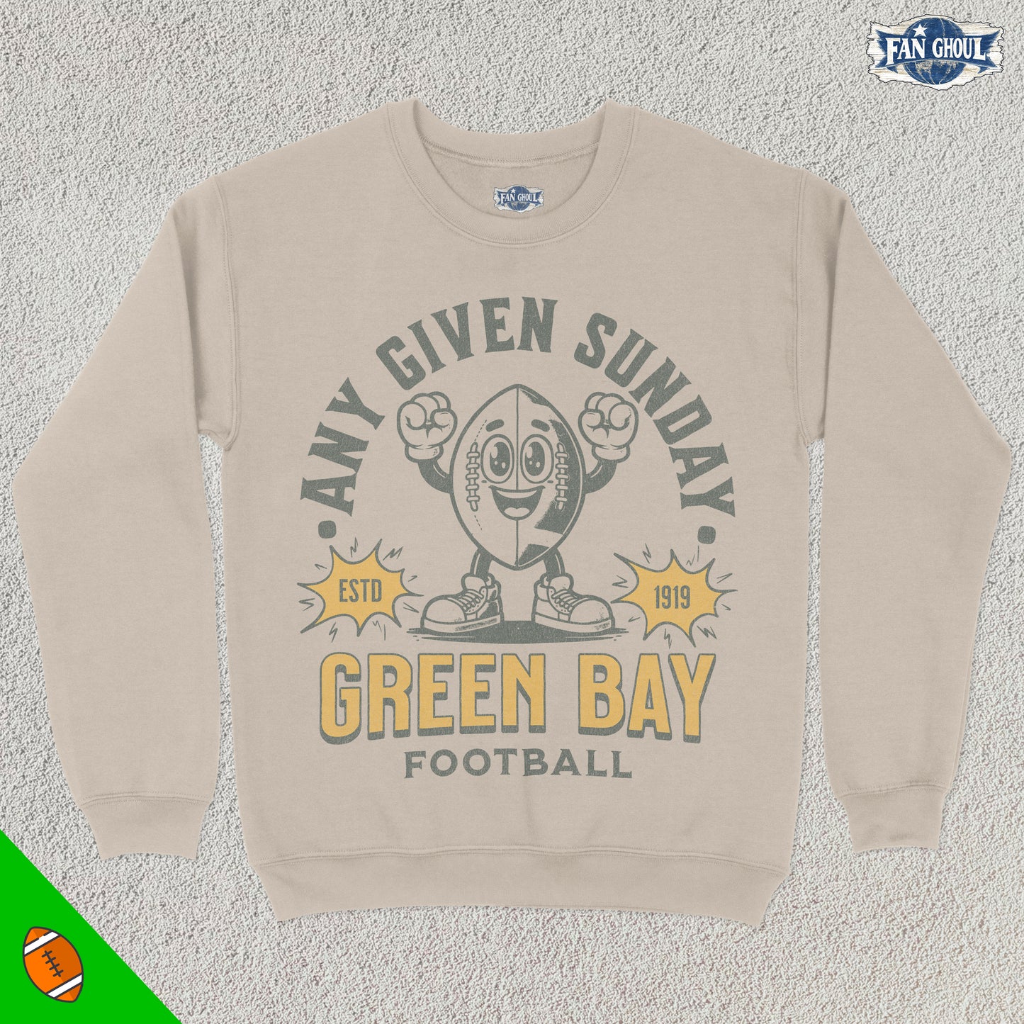 Green Bay Football Retro Crewneck