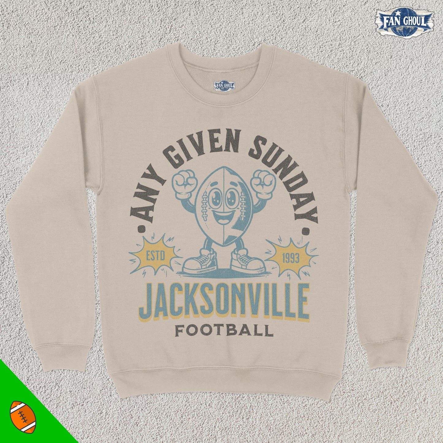 Jacksonville Football Retro Crewneck