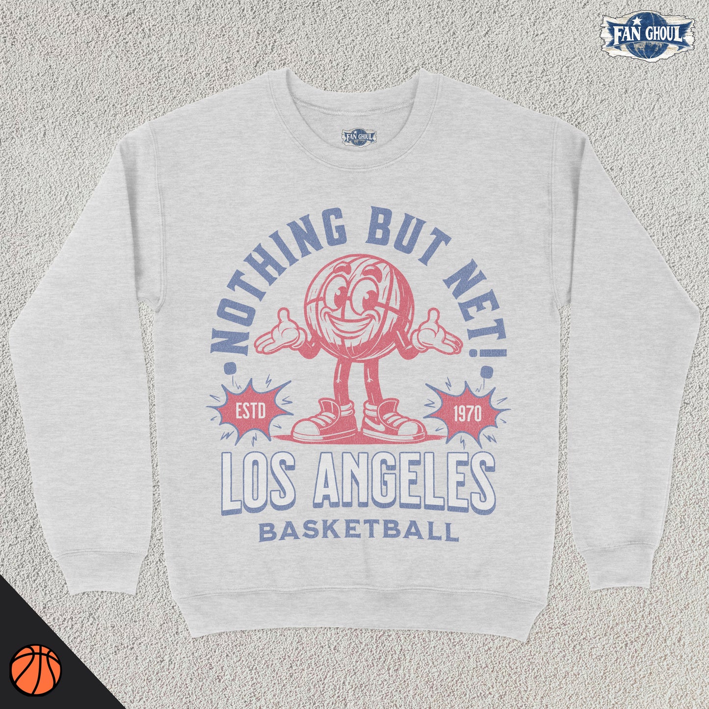 Los Angeles 2 Basketball Retro Crewneck