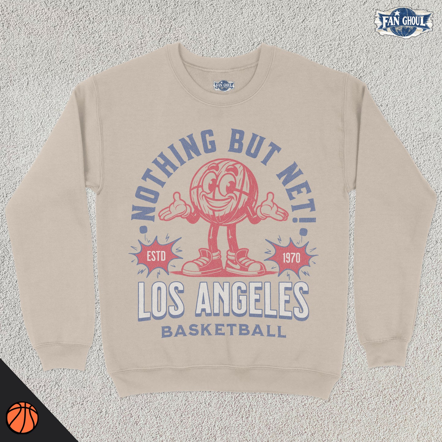 Los Angeles 2 Basketball Retro Crewneck