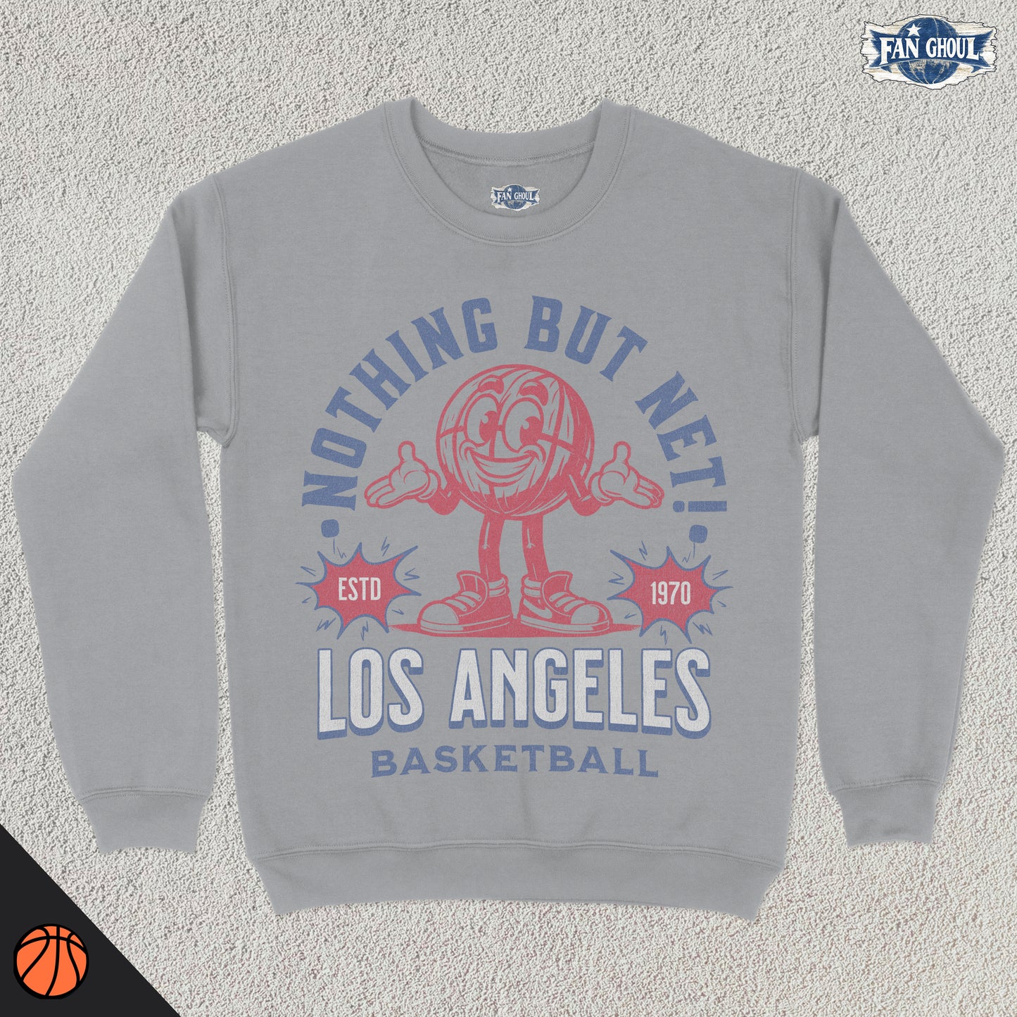 Los Angeles 2 Basketball Retro Crewneck