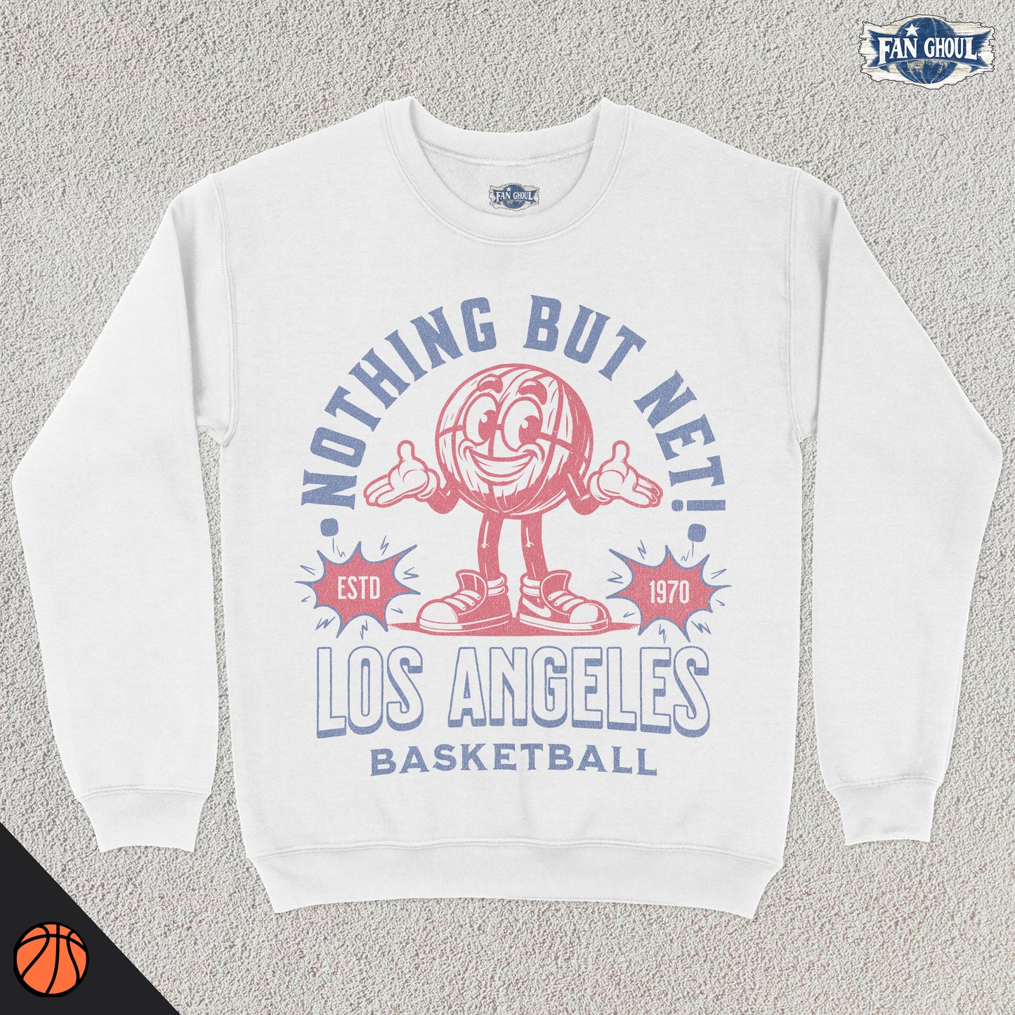 Los Angeles 2 Basketball Retro Crewneck