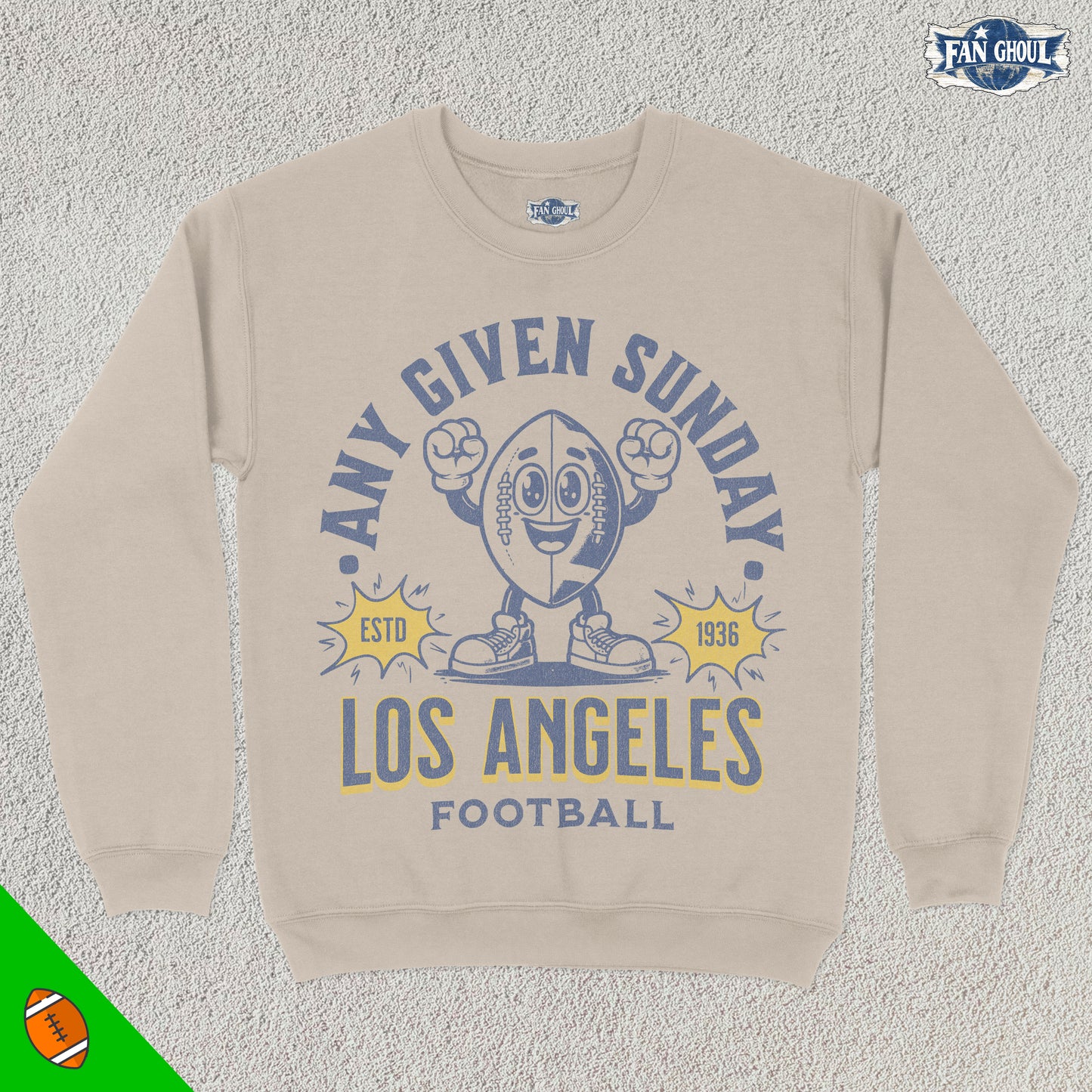 Los Angeles 2 Football Retro Crewneck