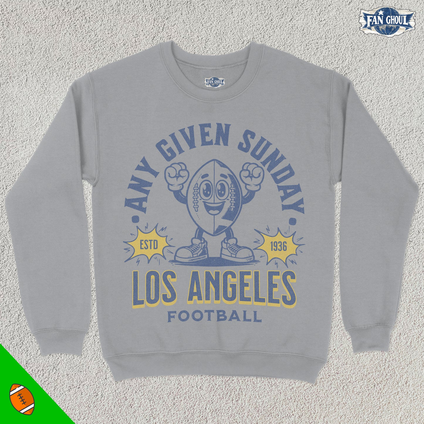 Los Angeles 2 Football Retro Crewneck