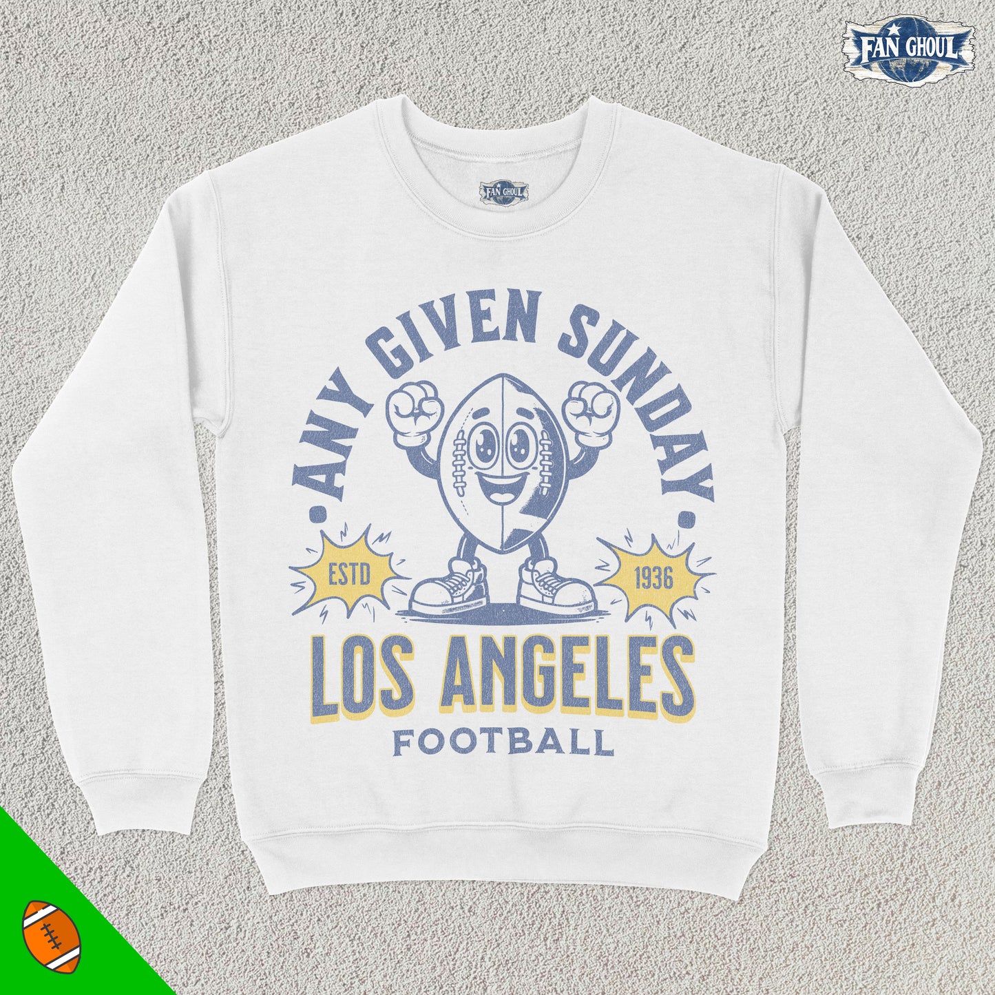 Los Angeles 2 Football Retro Crewneck