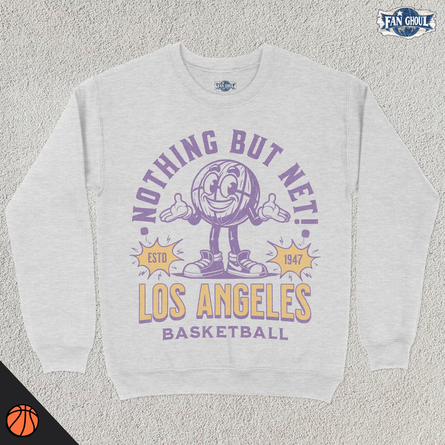 Los Angeles Basketball Retro Crewneck