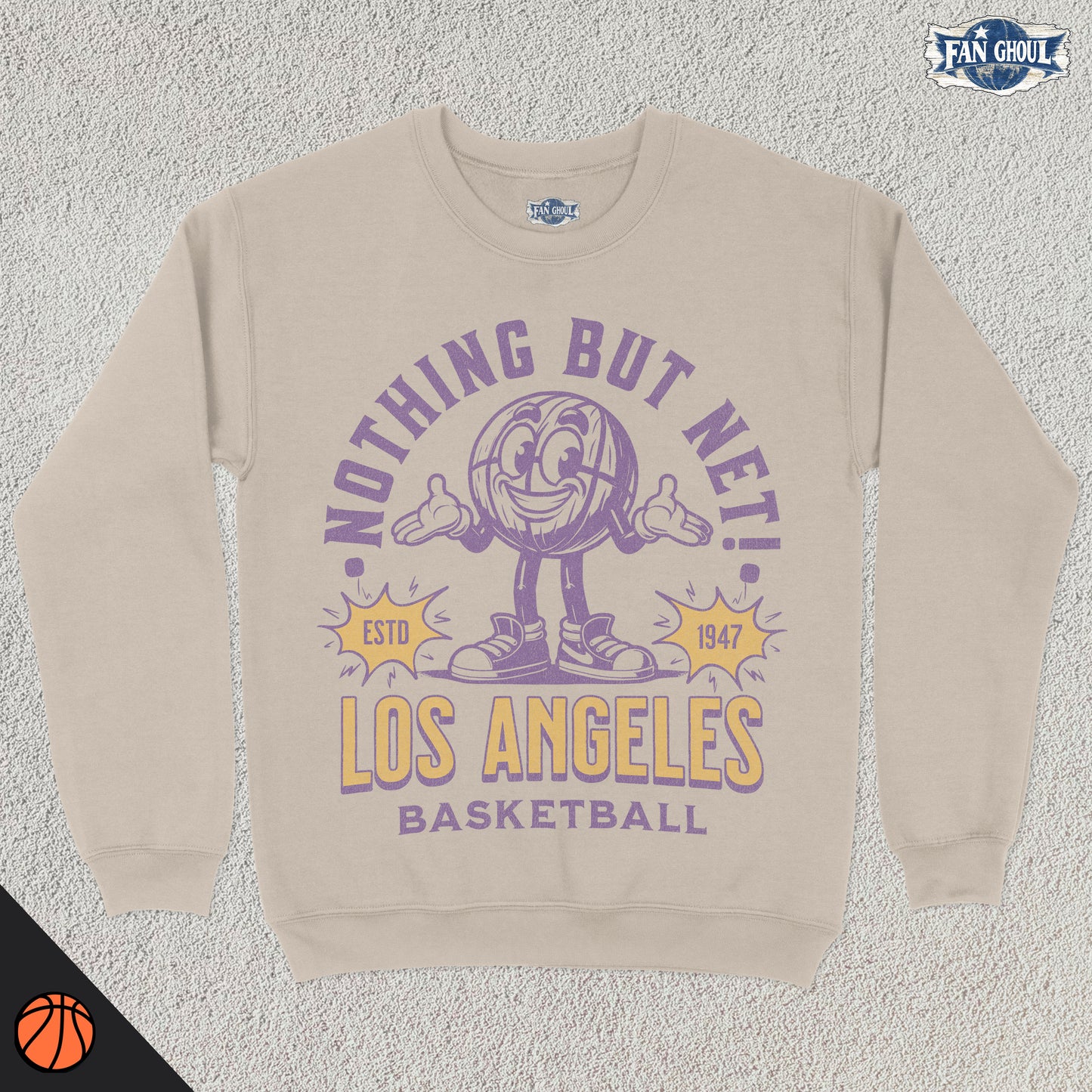 Los Angeles Basketball Retro Crewneck