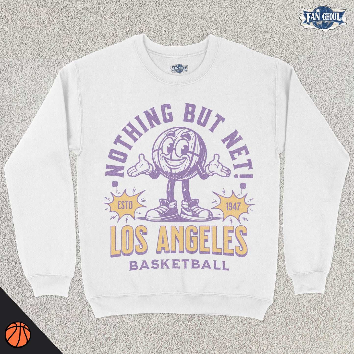 Los Angeles Basketball Retro Crewneck