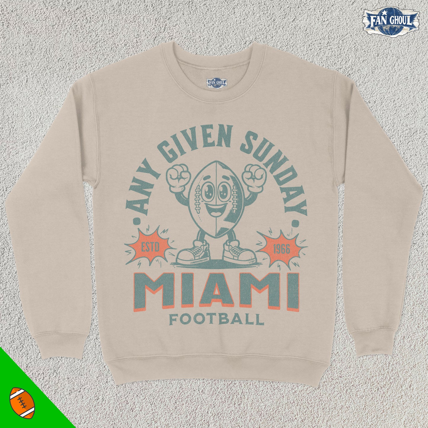 Miami Football Retro Crewneck