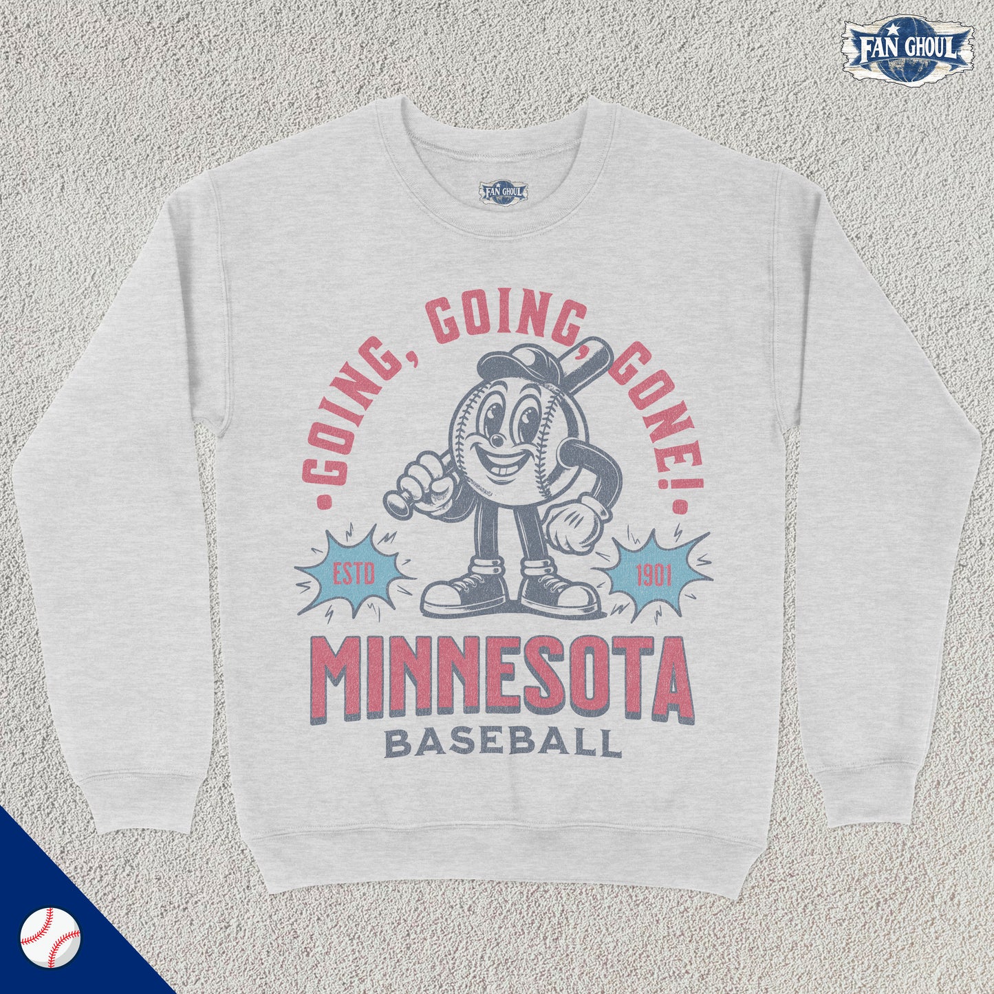 Minnesota Baseball Retro Crewneck