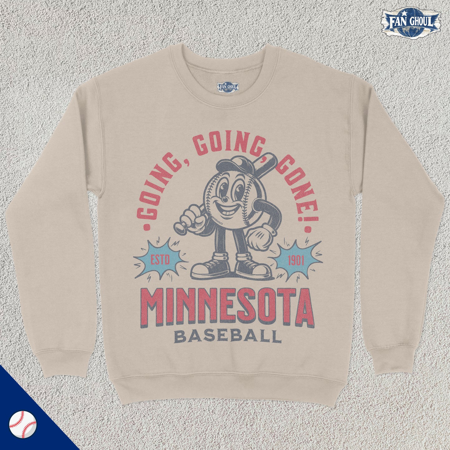 Minnesota Baseball Retro Crewneck