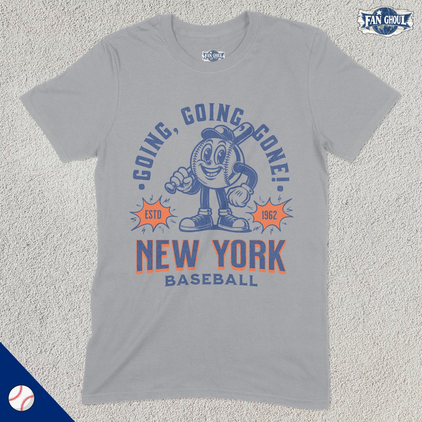 New York 2 Baseball Retro Shirt