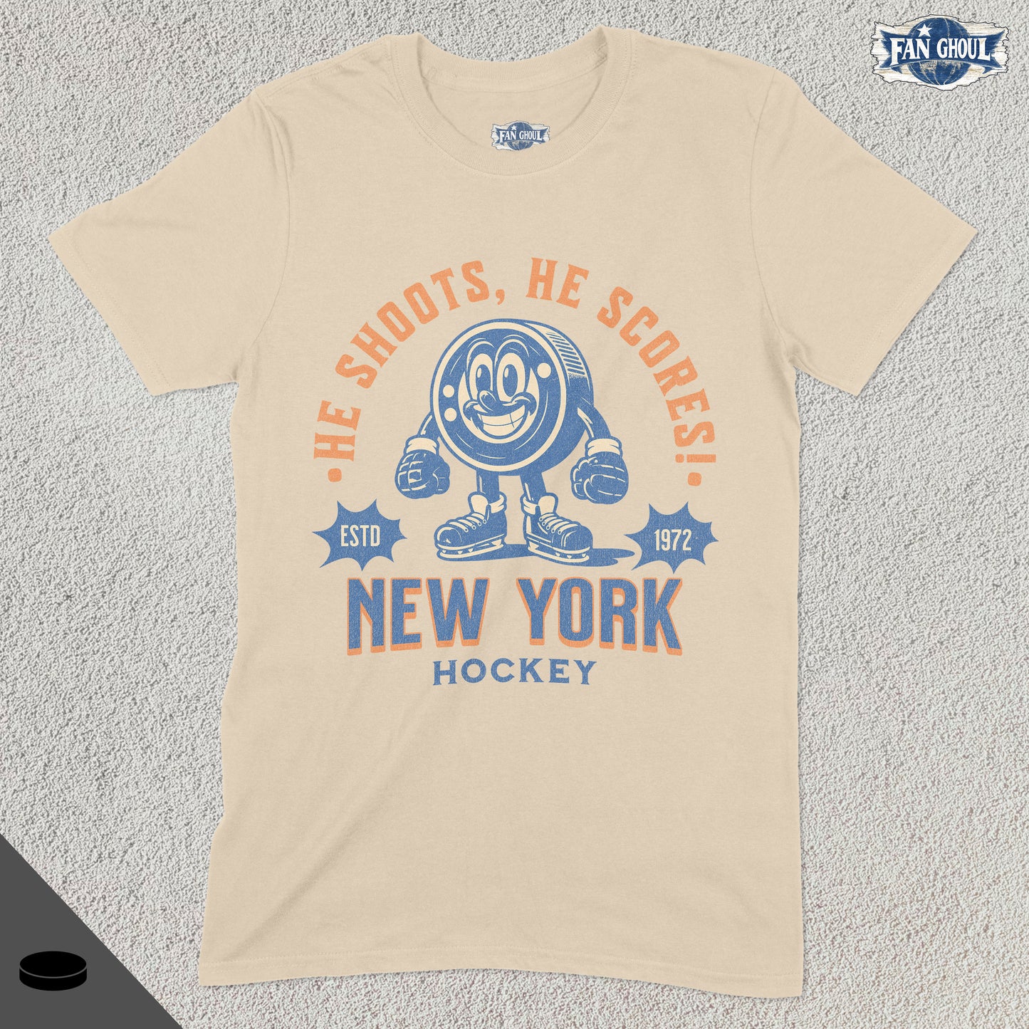 New York 2 Hockey Retro Shirt