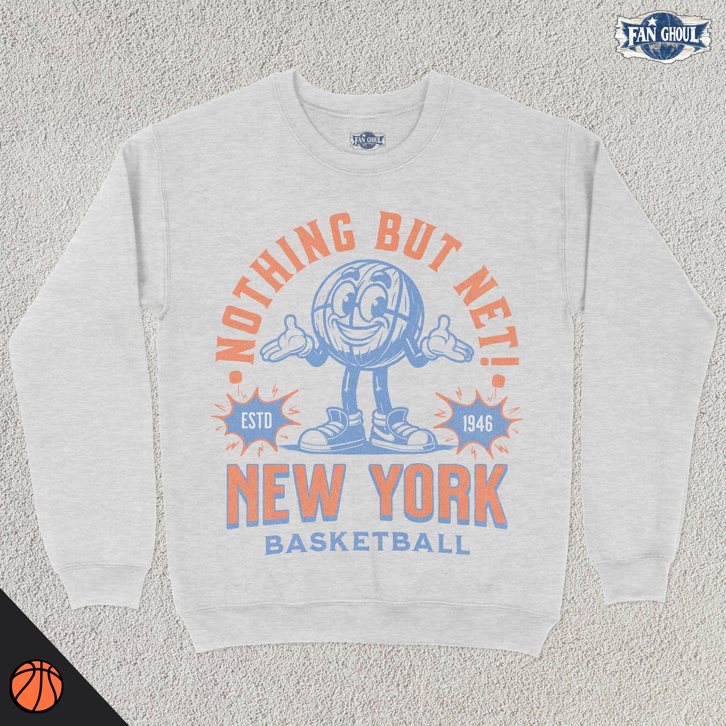 New York Basketball Retro Crewneck
