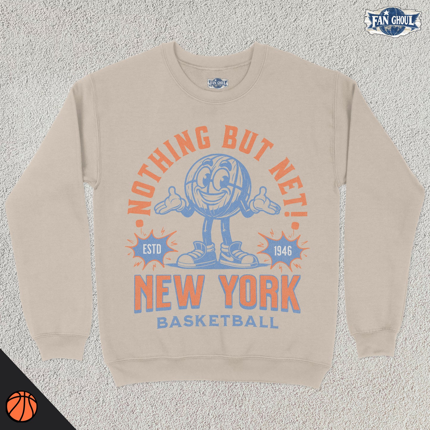 New York Basketball Retro Crewneck