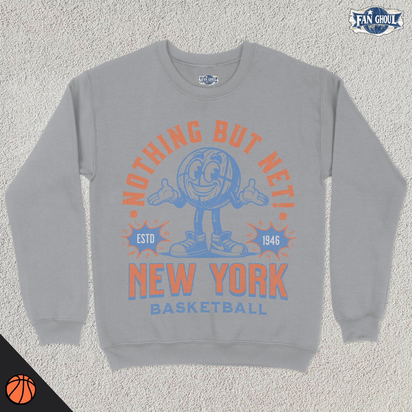 New York Basketball Retro Crewneck