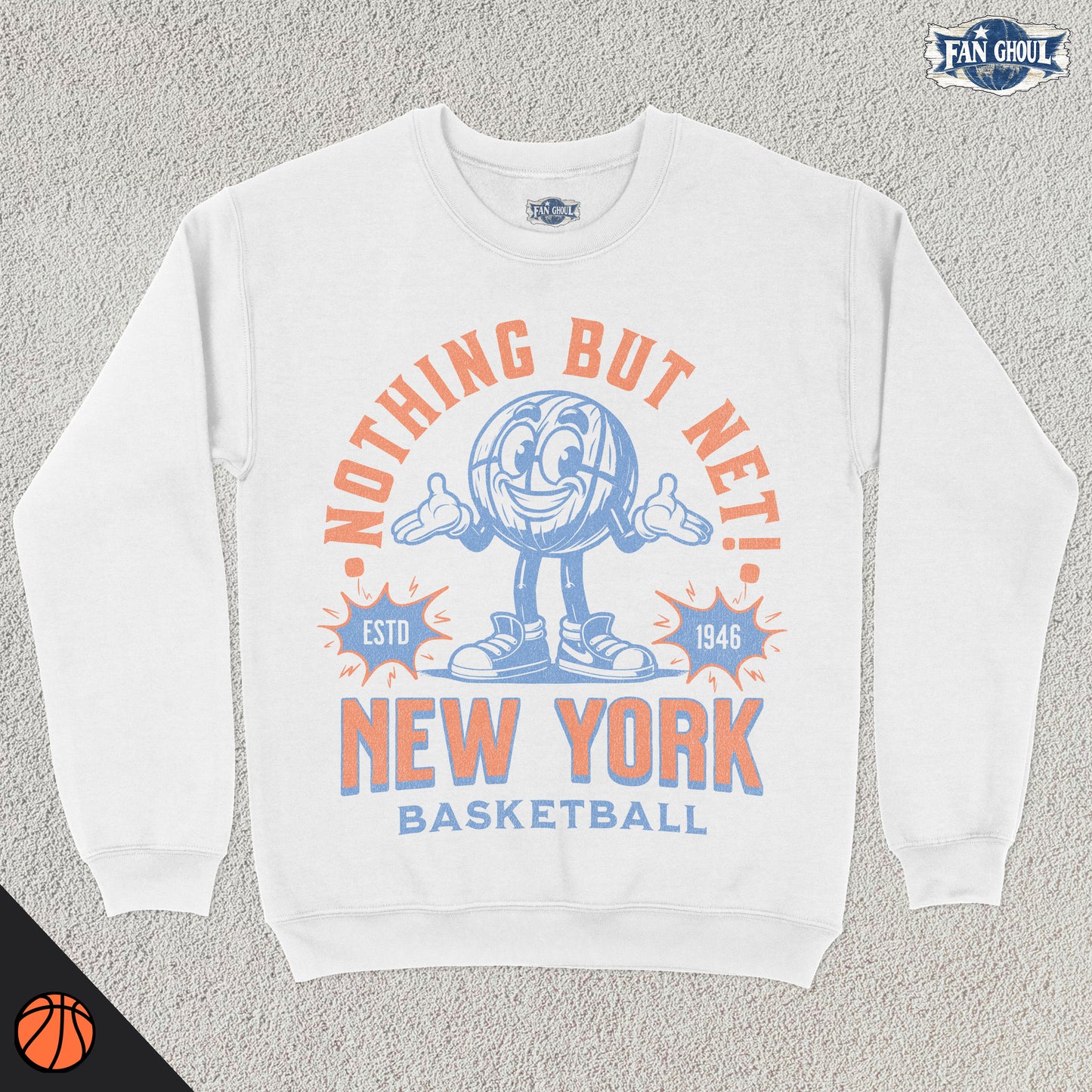 New York Basketball Retro Crewneck