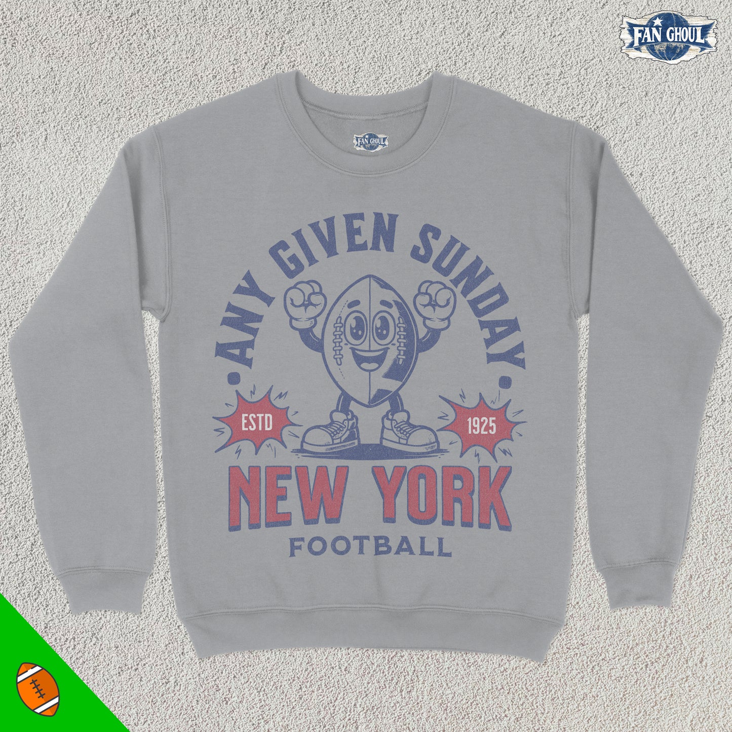 New York Football Retro Crewneck