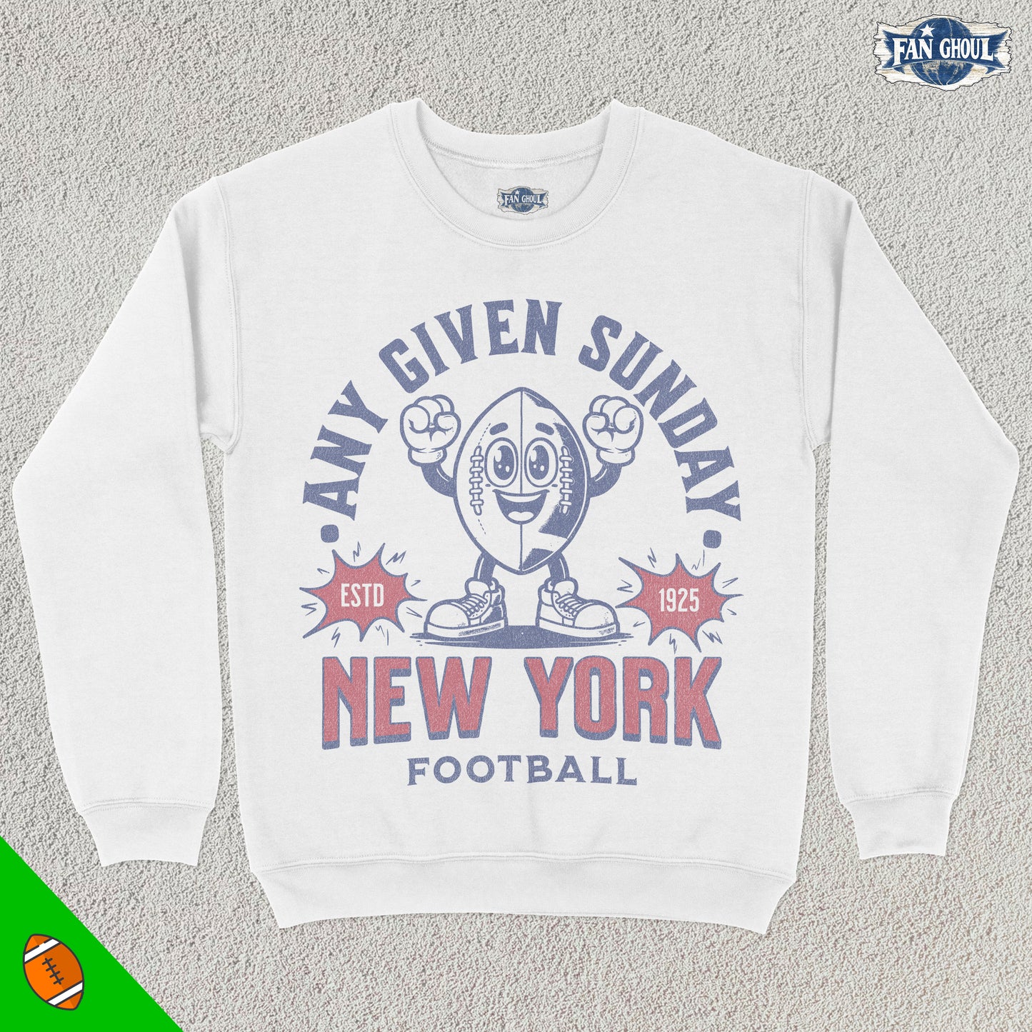 New York Football Retro Crewneck