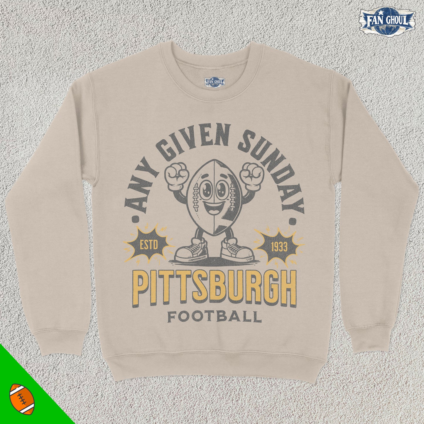 Pittsburgh Football Retro Crewneck