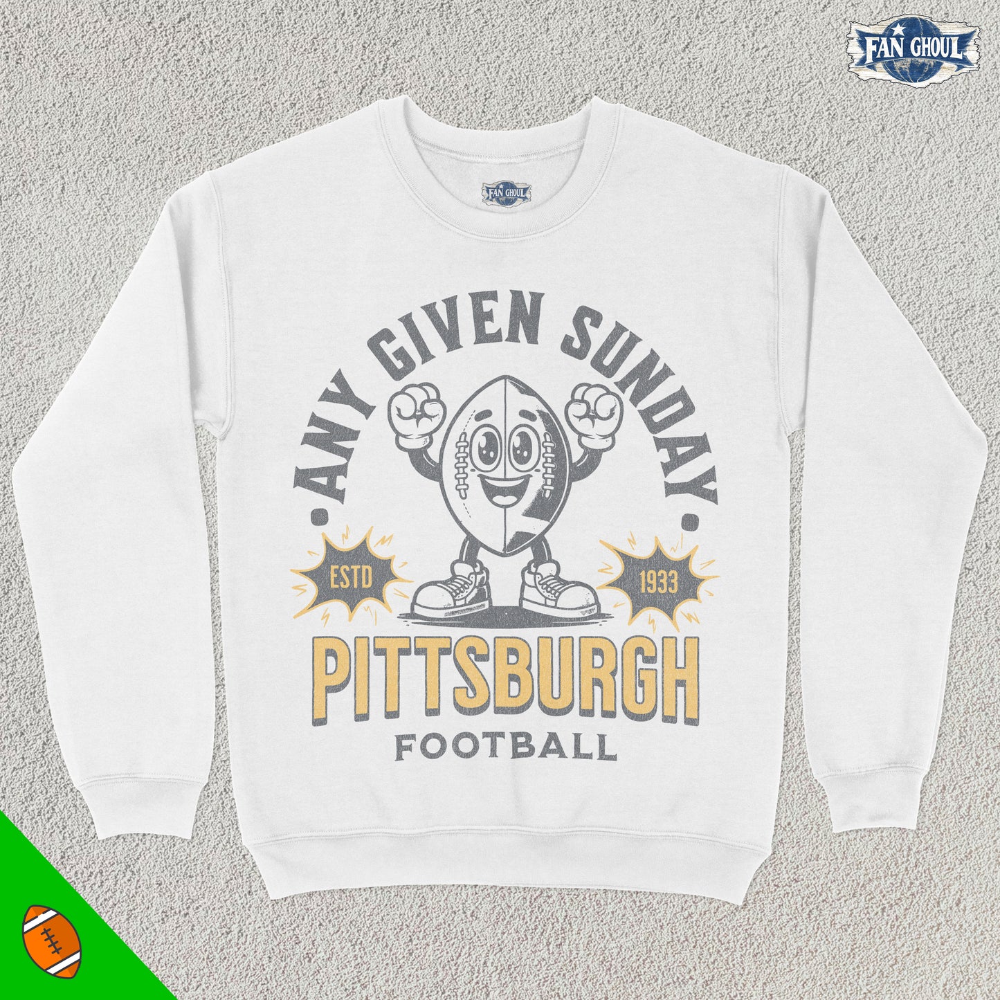 Pittsburgh Football Retro Crewneck