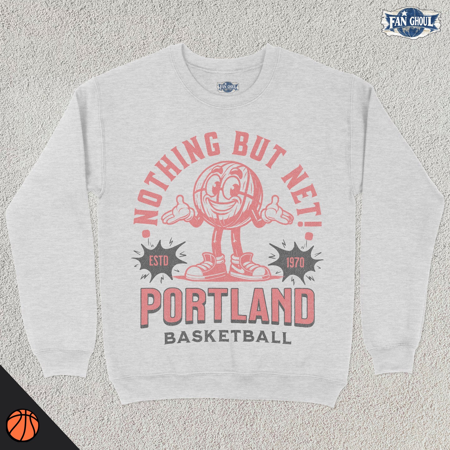 Portland Basketball Retro Crewneck