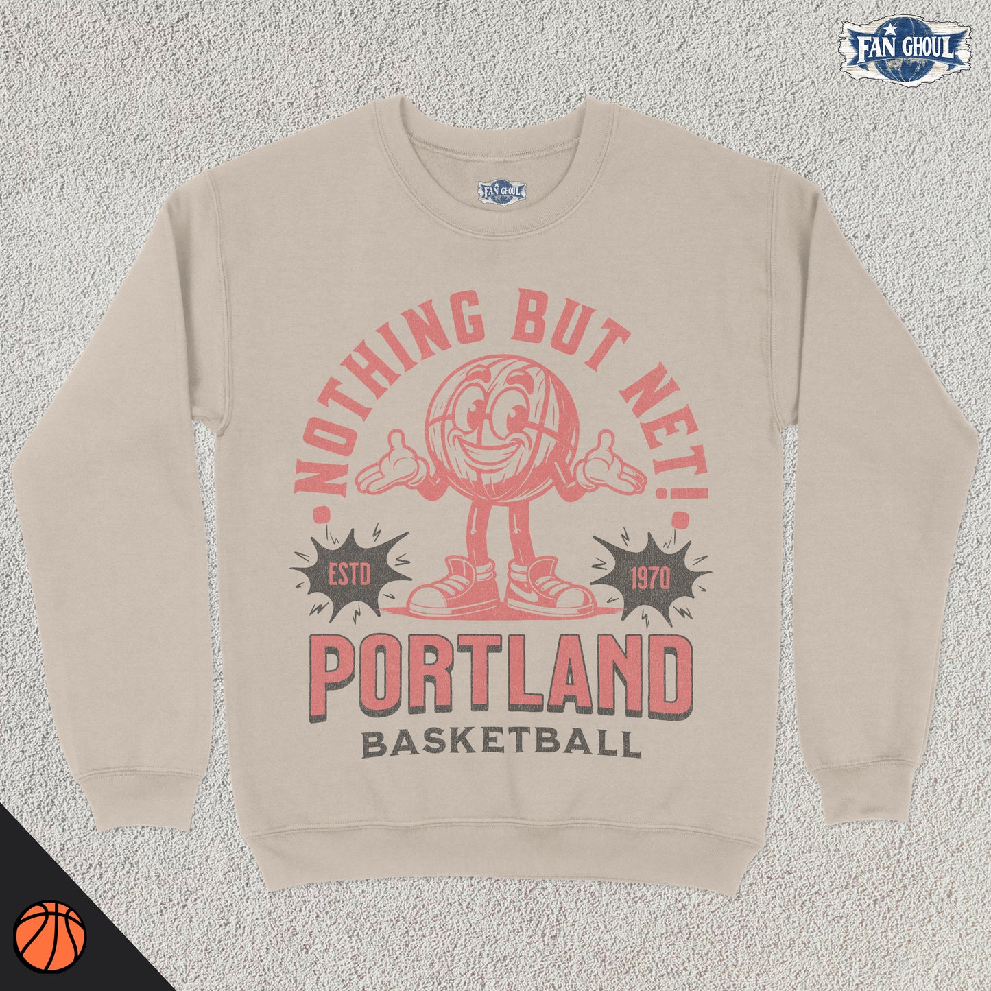 Portland Basketball Retro Crewneck