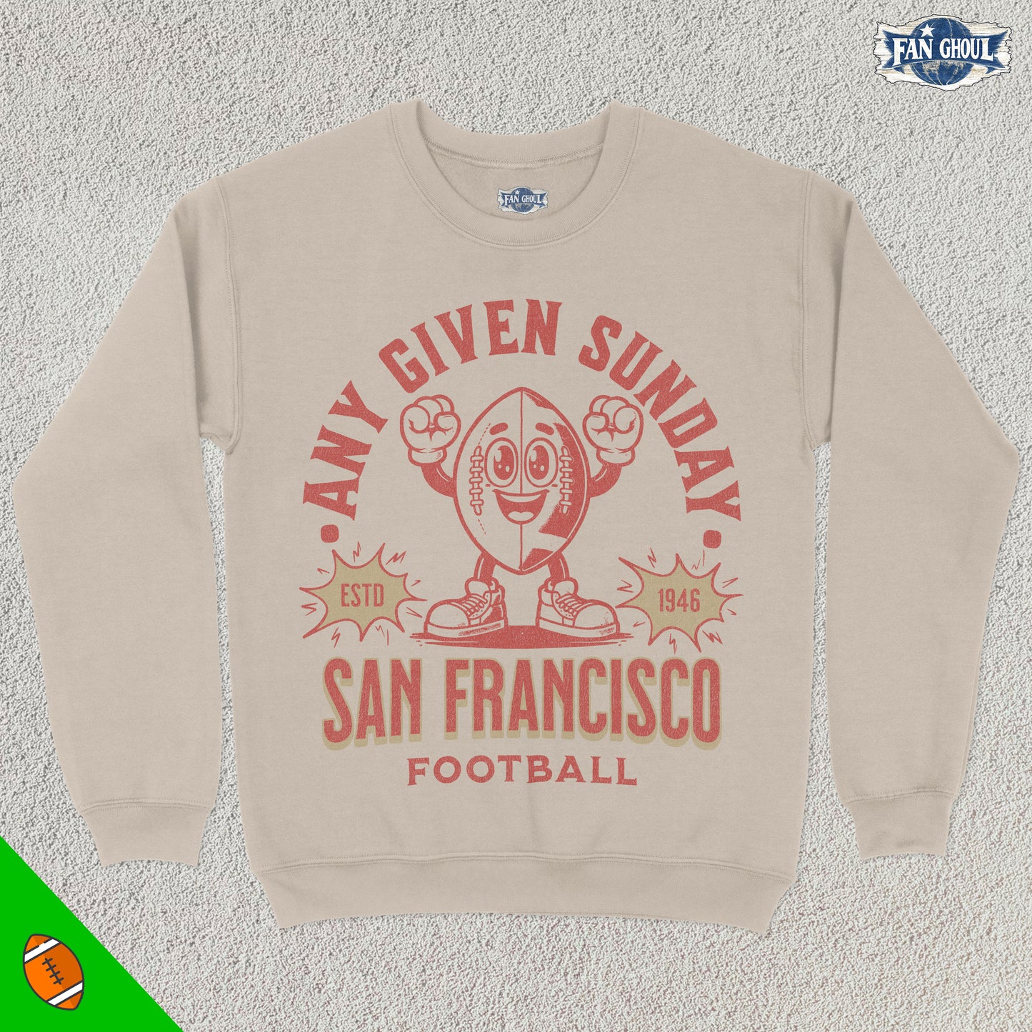 San Francisco Football Retro Crewneck