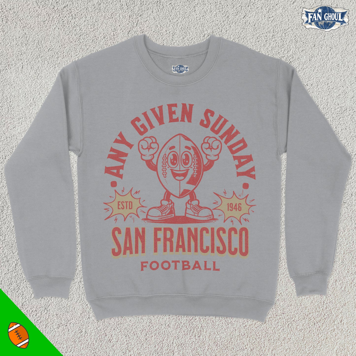 San Francisco Football Retro Crewneck