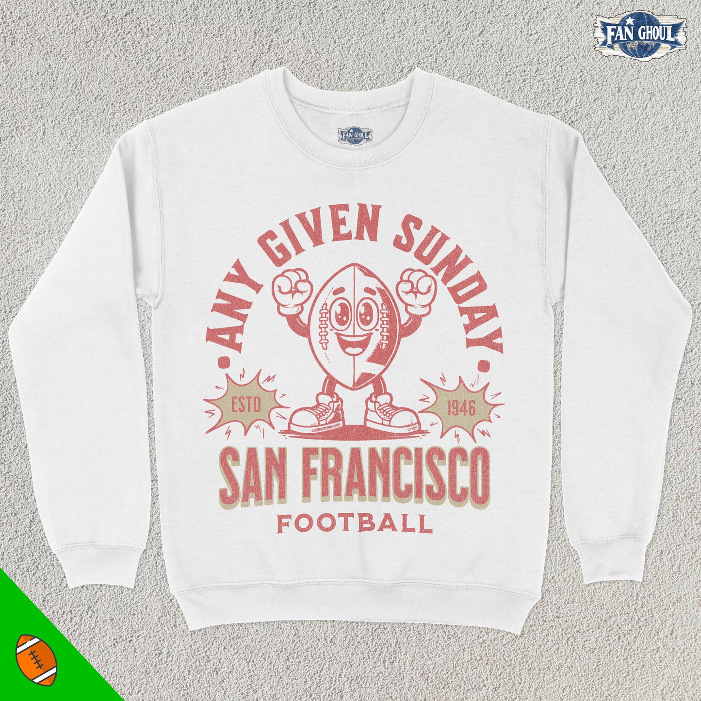 San Francisco Football Retro Crewneck