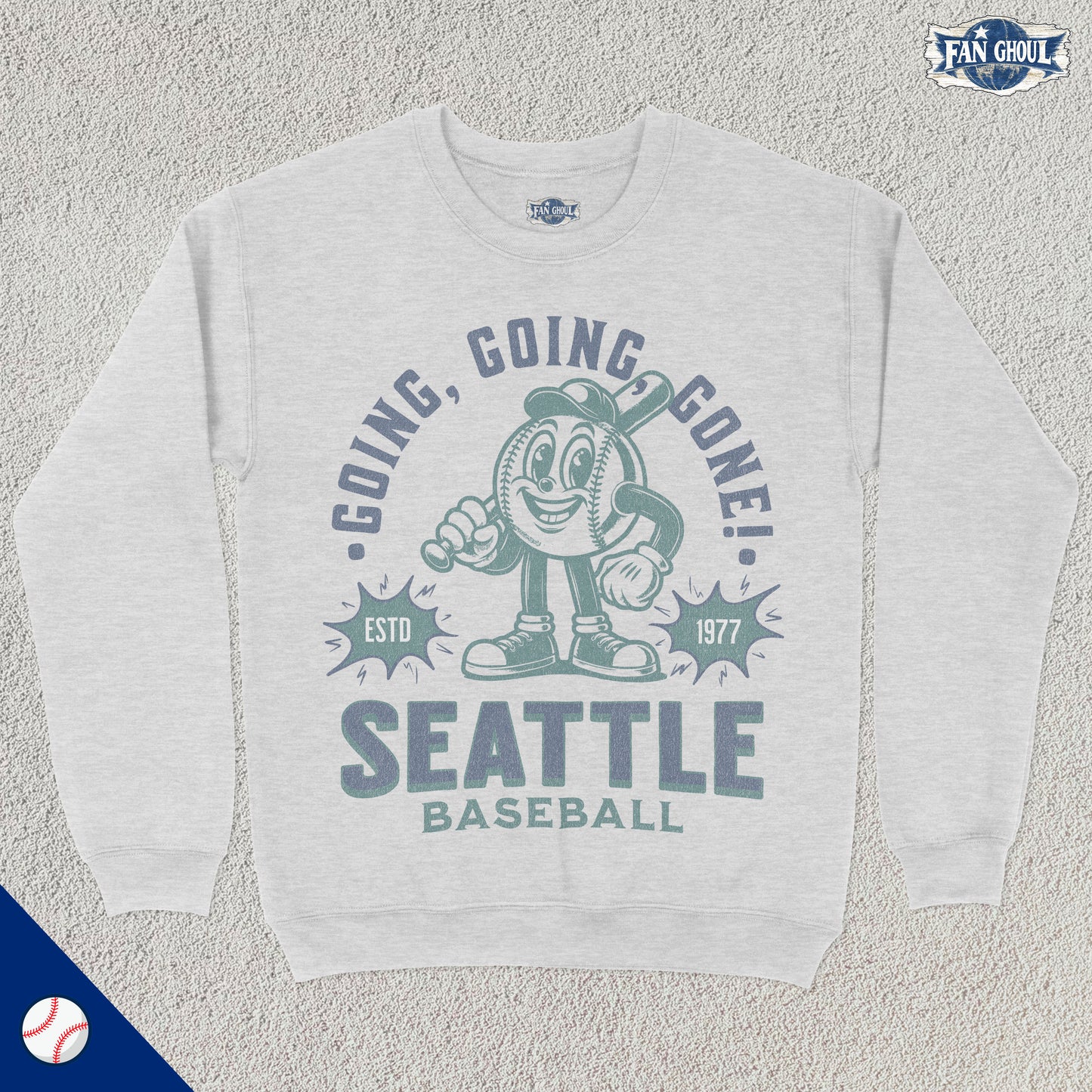 Seattle Baseball Retro Crewneck
