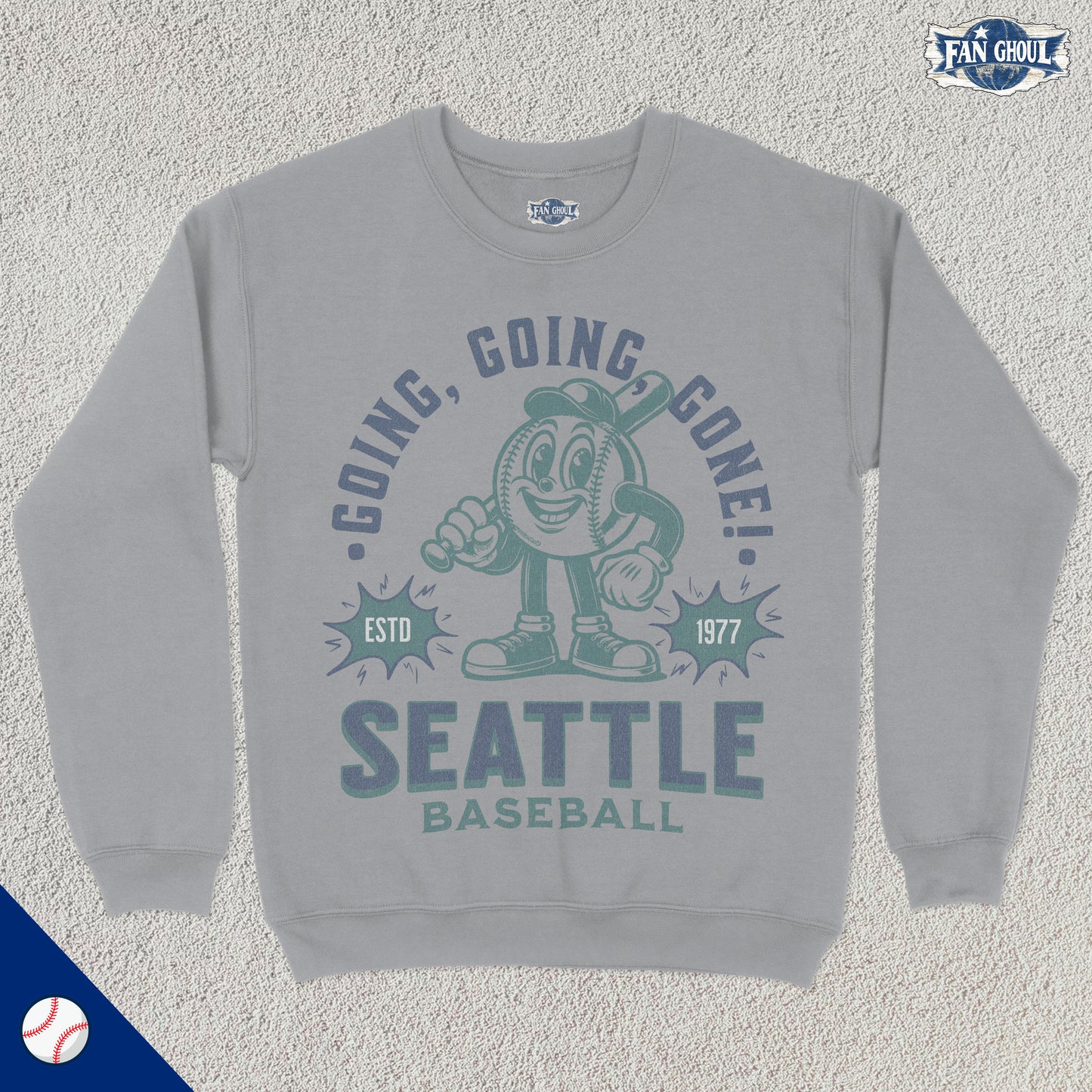 Seattle Baseball Retro Crewneck