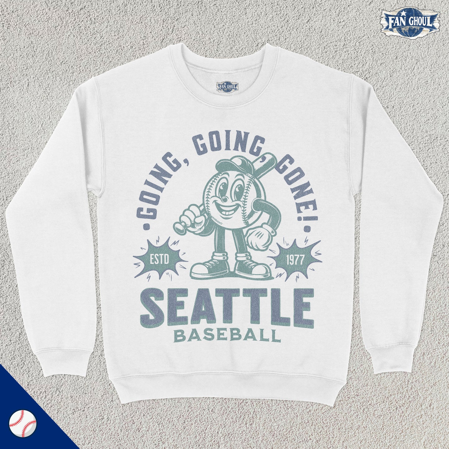 Seattle Baseball Retro Crewneck