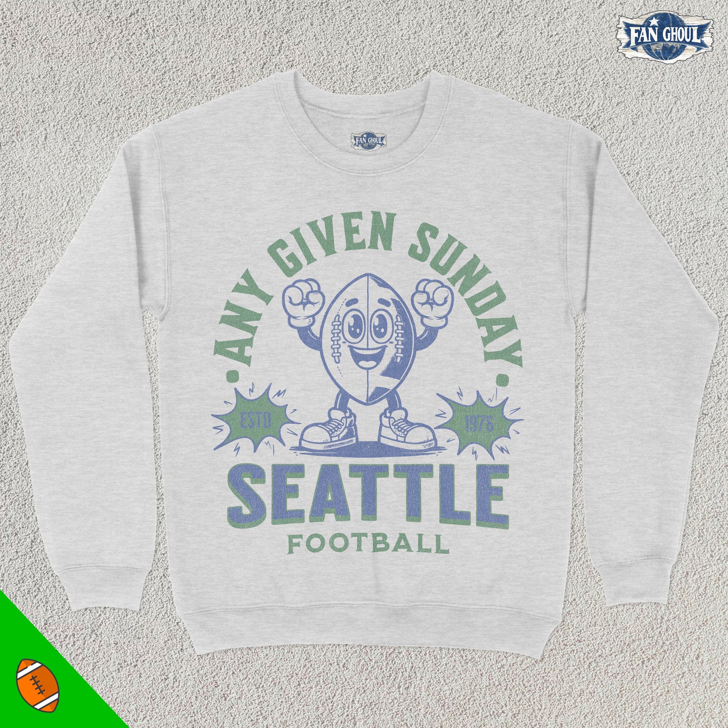 Seattle Football Retro Crewneck
