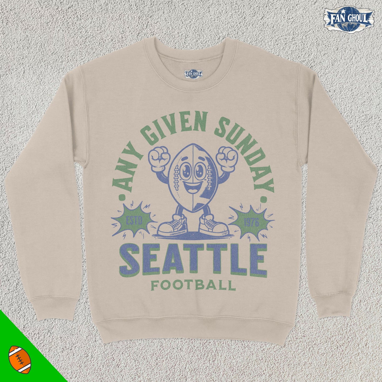 Seattle Football Retro Crewneck