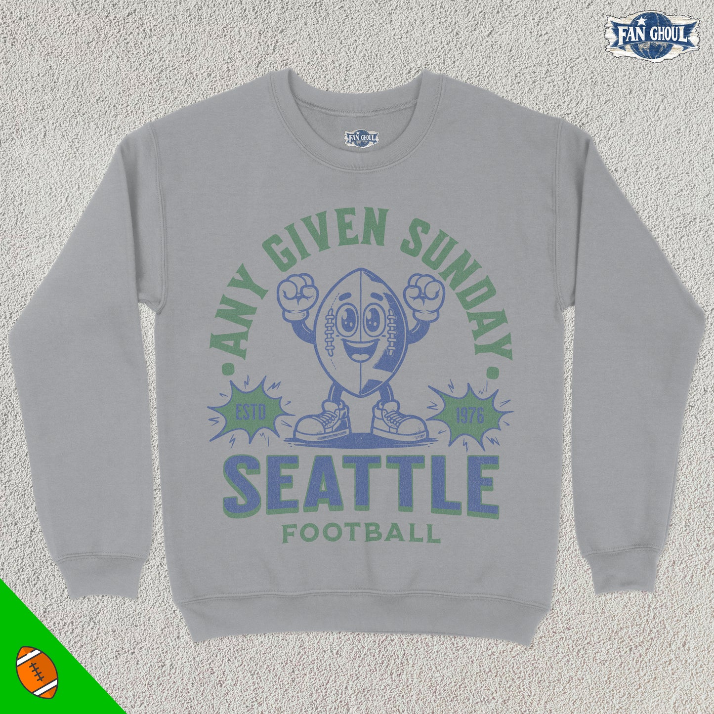 Seattle Football Retro Crewneck