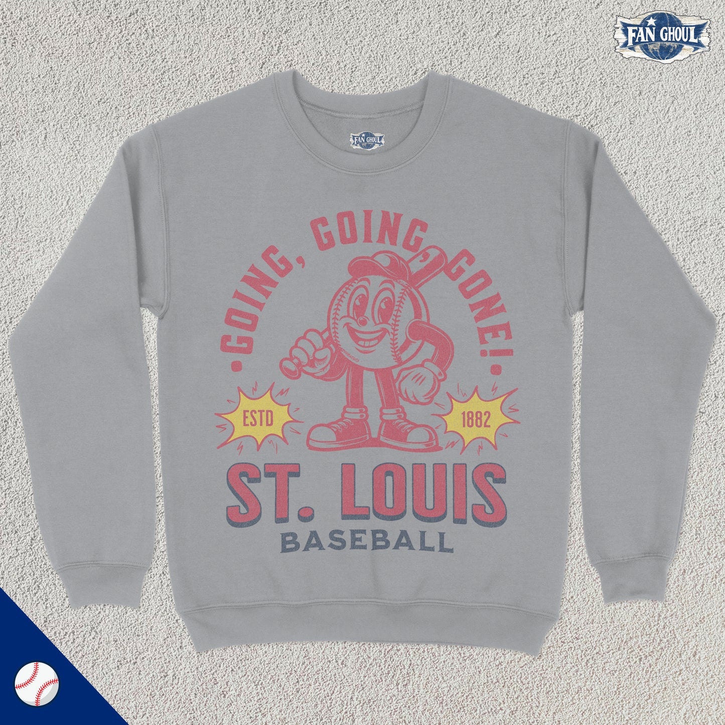St Louis Baseball Retro Crewneck
