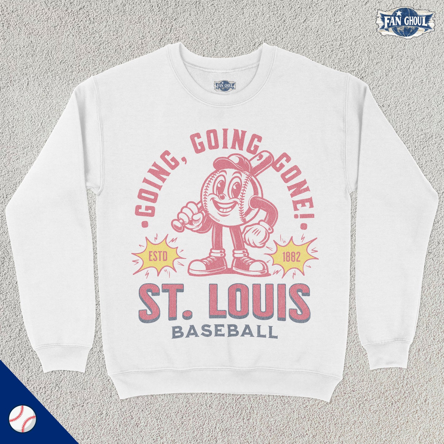 St Louis Baseball Retro Crewneck