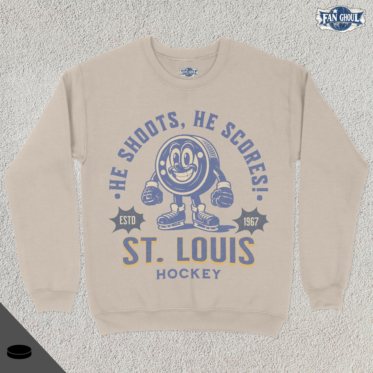 St Louis Hockey Retro Crewneck