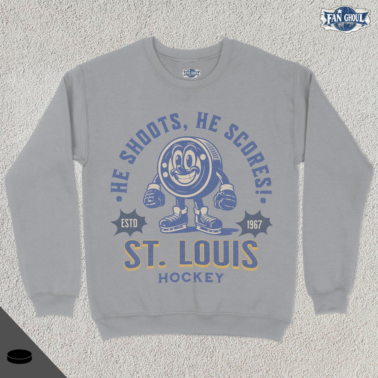 St Louis Hockey Retro Crewneck