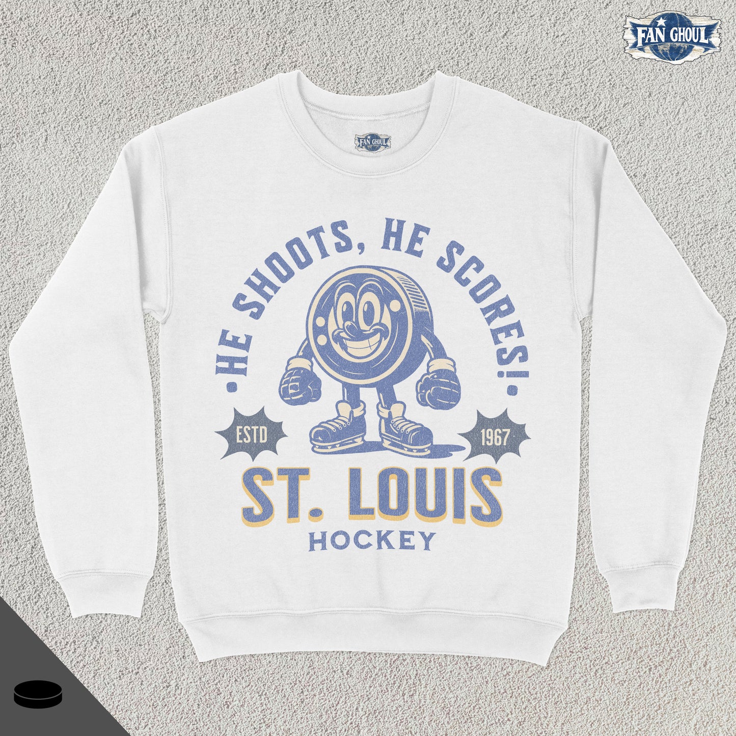 St Louis Hockey Retro Crewneck
