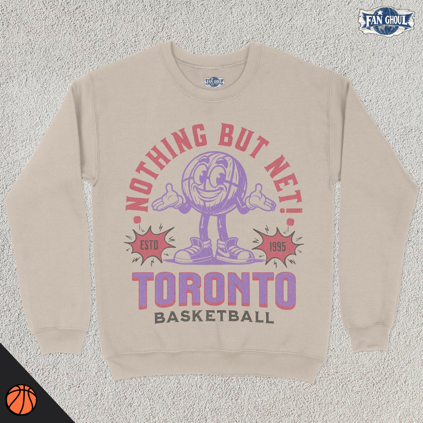 Toronto Basketball Retro Crewneck