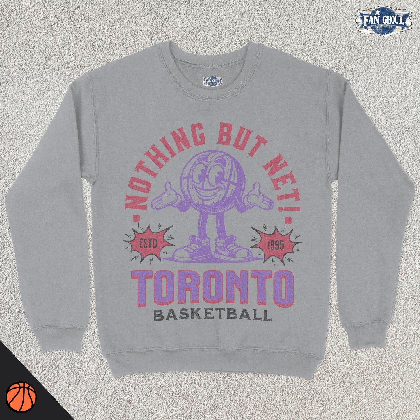 Toronto Basketball Retro Crewneck