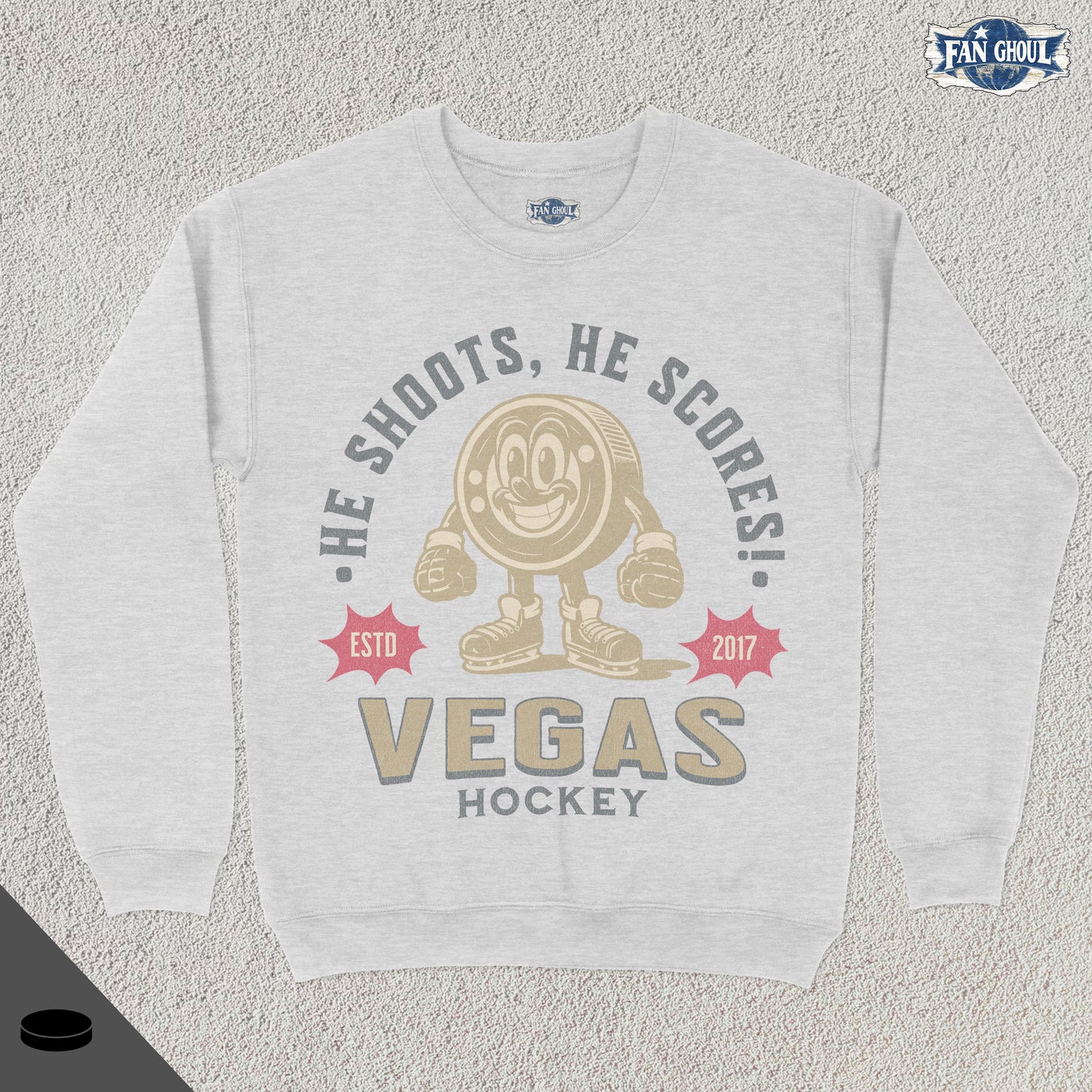 Vegas Hockey Retro Crewneck
