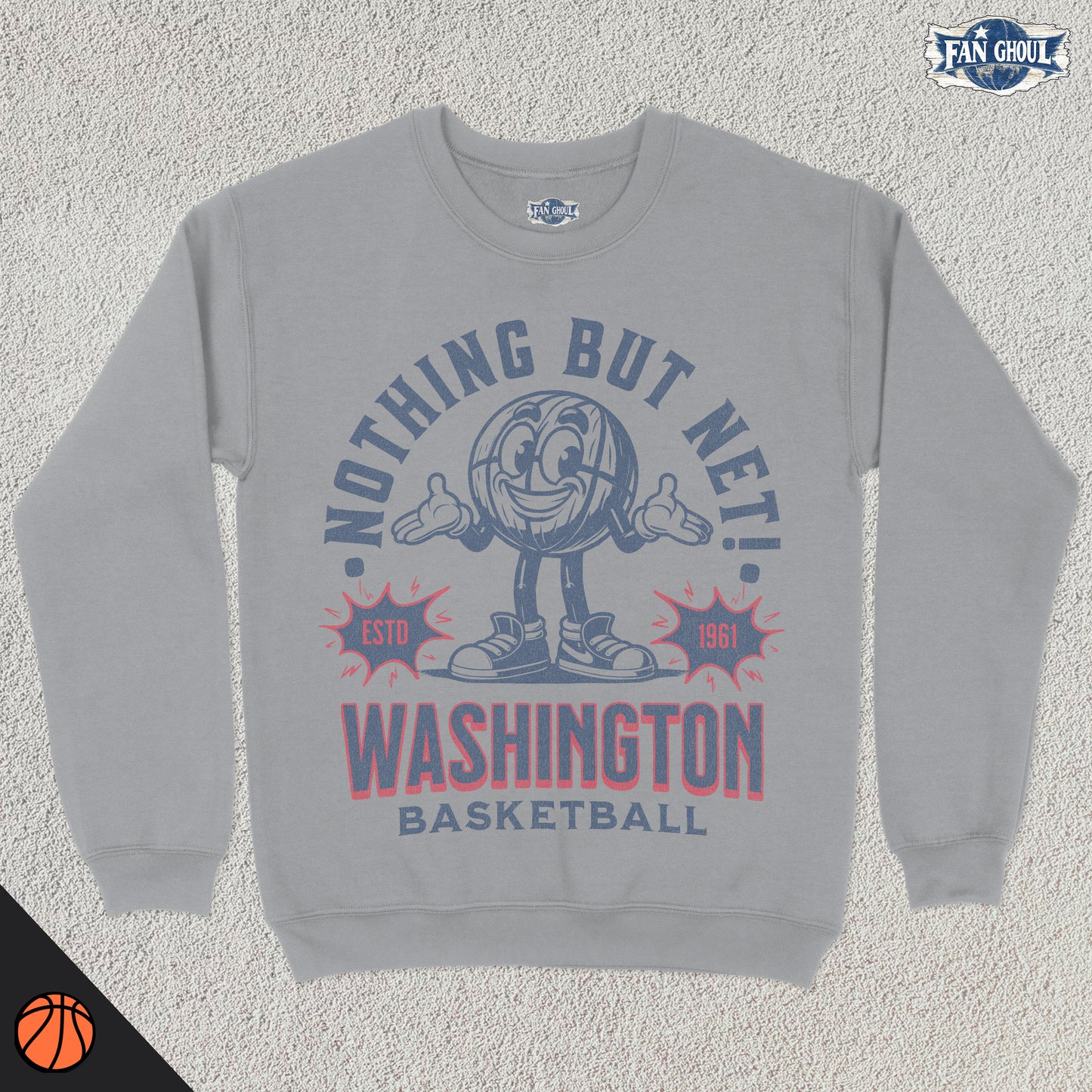 Washington Basketball Retro Crewneck