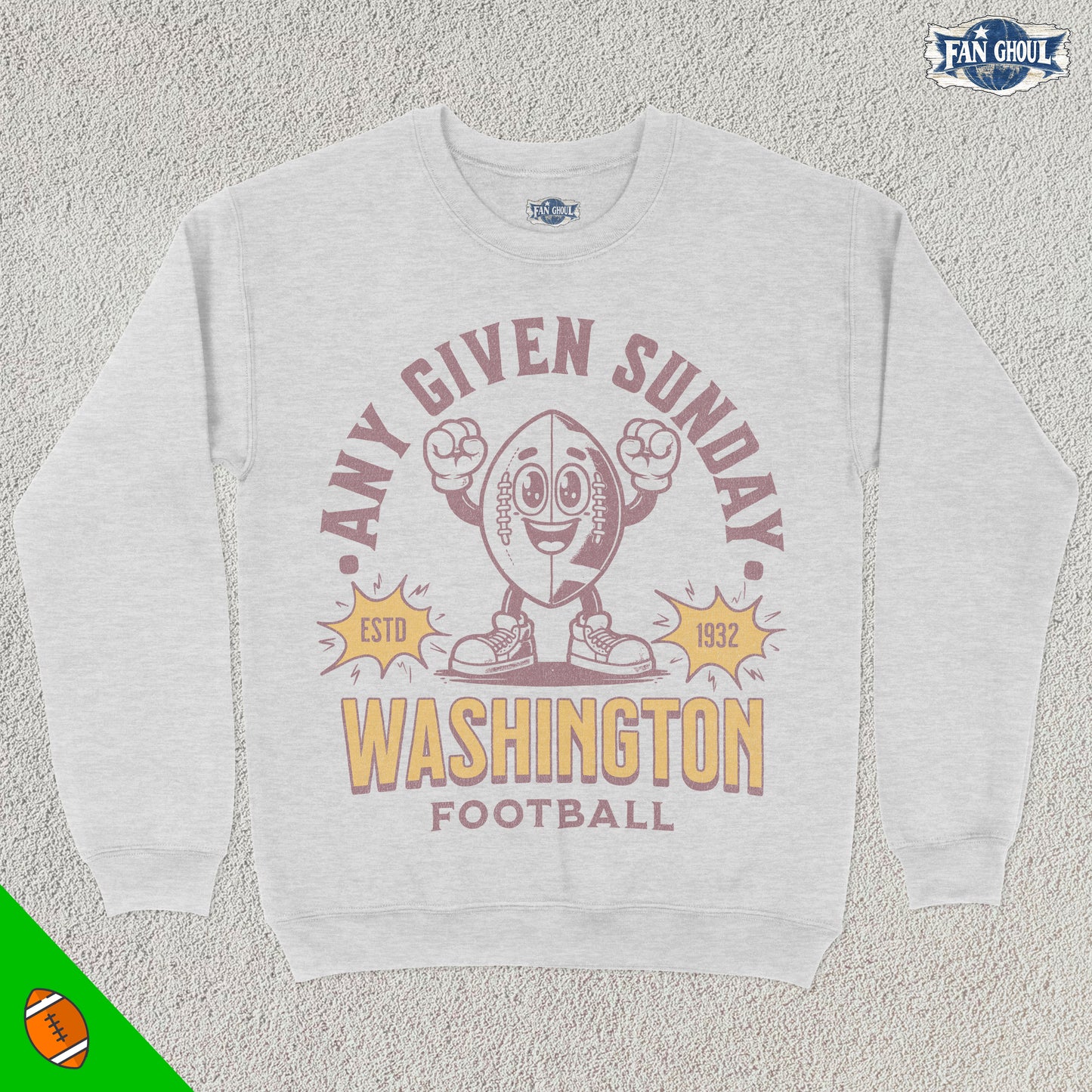 Washington Football Retro Crewneck