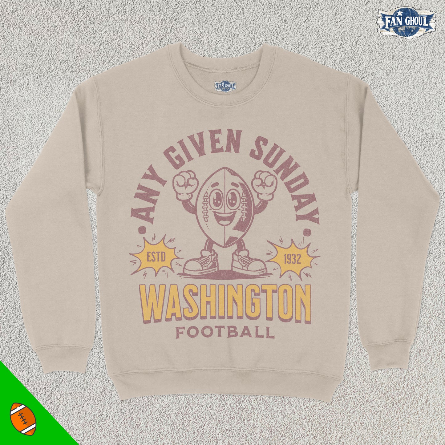 Washington Football Retro Crewneck